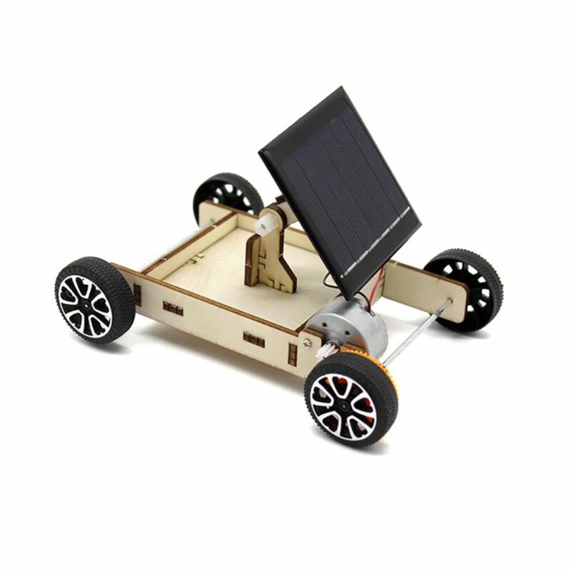 DIY Solar Auto 3D Holz Fahrzeug Modelle Für Kinder Kinder Spielzeug Geschenk Student Wissenschaft Projekt Experimentelle Mterials