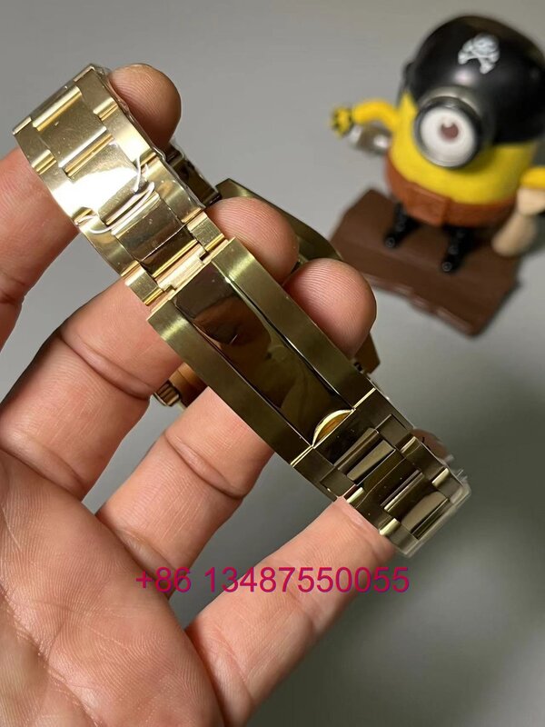 Baodery 41mm topo da marca de luxo masculino esportes safira relógio luminoso 2813 movimento mecânico automático aço inoxidável ouro preto