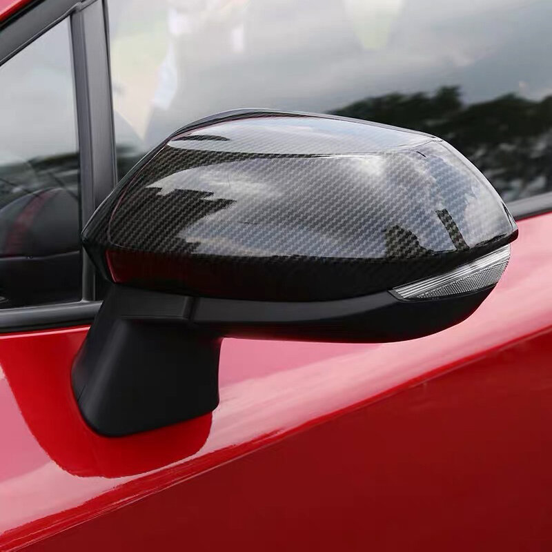 ABS คาร์บอนไฟเบอร์รถด้านหลังดูกระจกข้างกรณี Shell สำหรับ Toyota Corolla E210 12th 2019 2020 2021 2022อุปกรณ์เสริม