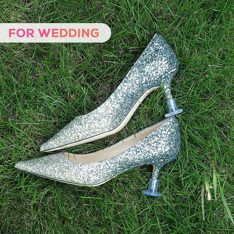 18 Pairs/Lot High Heel Protector For Grass Women Shoe Heel Savers Covers Anti-slip Heel Stoppers for Bride Outdoor Wedding Party