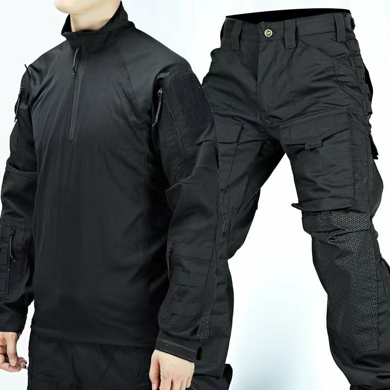 Terno masculino para esportes ao ar livre, calças de manga comprida, lazer, tamanho grande, novo para alpinismo, primavera e outono, 2023