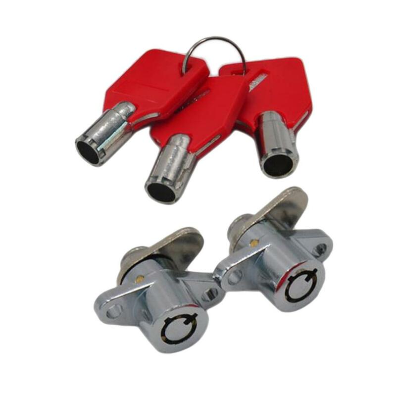 New Red Hard Saddlebag 2 Locks for Keys for Touring Street