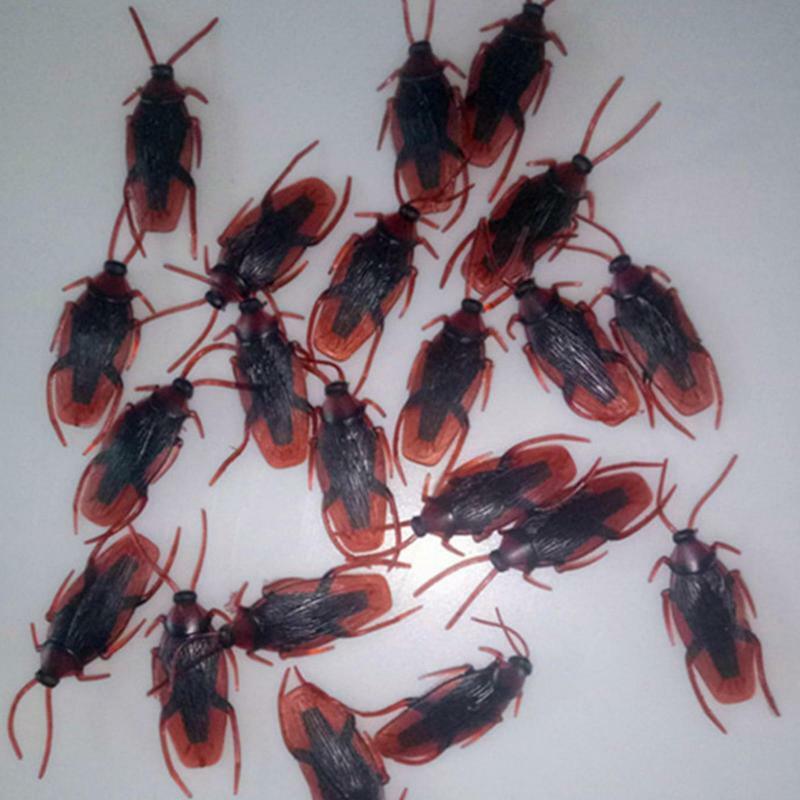 10 Pcs Fake Roaches Bulk Realistic Centipede Simulation Cockroach Prank Tricky Joke Toy Halloween Props Spoof Decoration