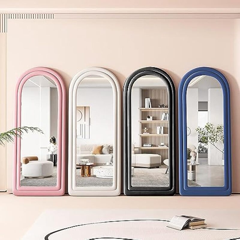 Standing Mirror Mirror for Bedroom Flannel Frame Free Shipping Wall Mounted Freestanding Full Body Living Room Furniture Home