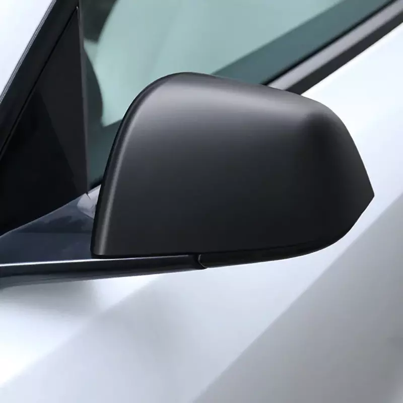 Корпус внешнего бокового зеркала заднего вида, защитная крышка корпуса для Tesla Model 3 Y 2017-2023, глянцевый матовый черный узор из углеродного волокна
