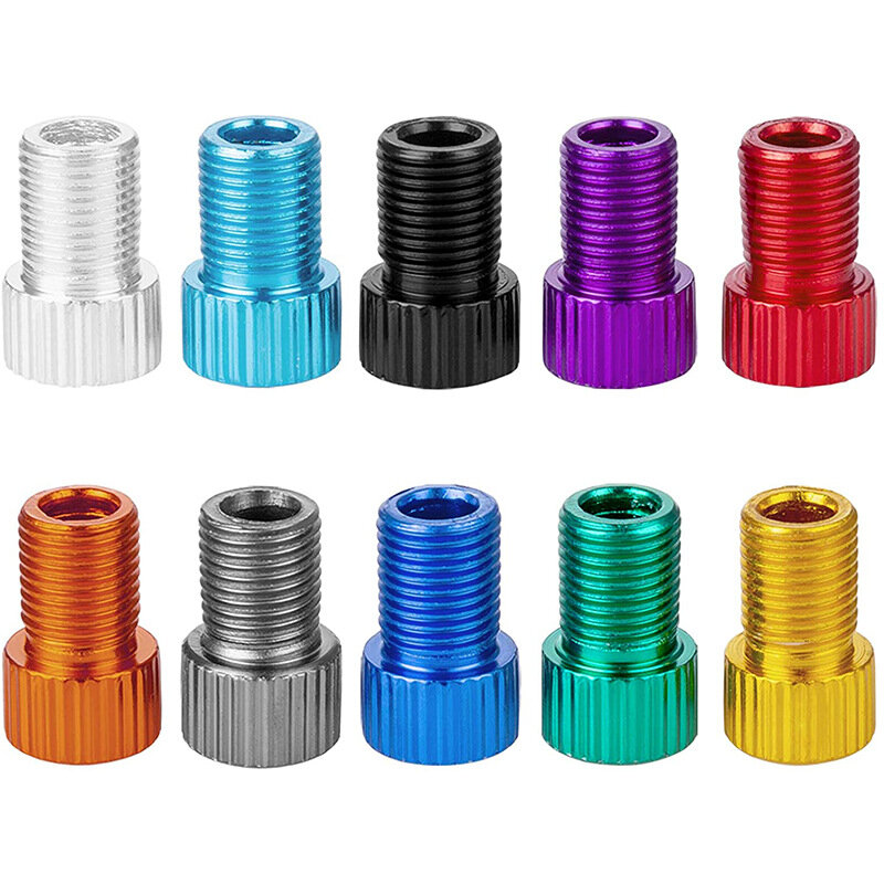 10 цветов, алюминиевый велосипедный клапан, предназначен для стандартного автомобильного адаптера клапана