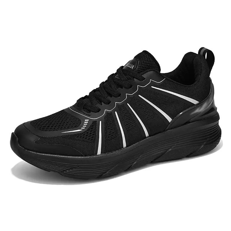 Женские и мужские кроссовки, Уличная Повседневная обувь для бега, тренировок, подошва из ЭВА, сетчатая шнуровка, толстая подошва, амортизирующая, большие размеры 36-46