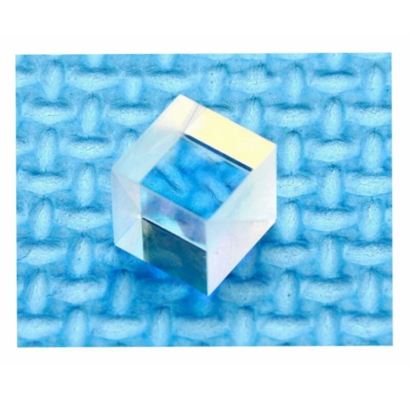 Divisor de haz polarizado PBS, lente de cubo transparente 630nm-660nm 12,5x12,5mm