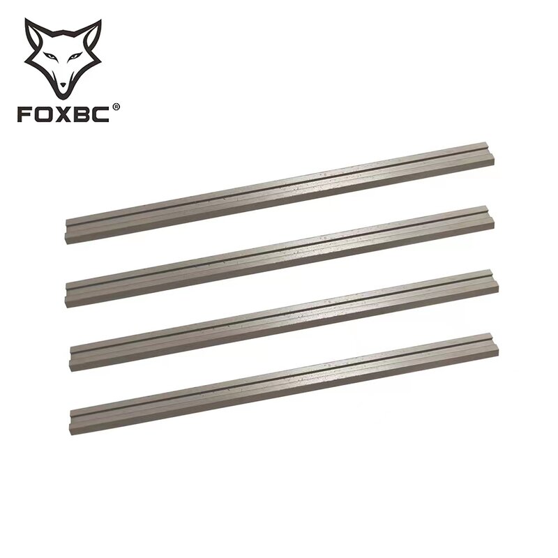 Facas de lâminas foxbc 82mm hss plaina para bosch dewalt metabo makita tendência e elu ferramentas de poder para trabalhar madeira accessorie 3-1/4 "10pcs