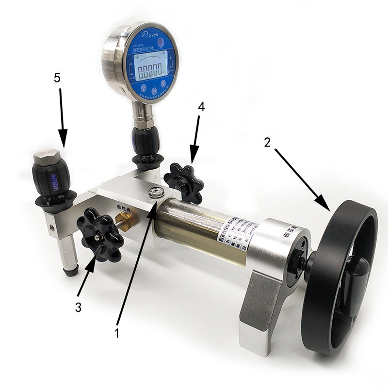 油圧式圧力計,手動ポンプ,高品質,YW-1442,70mpa