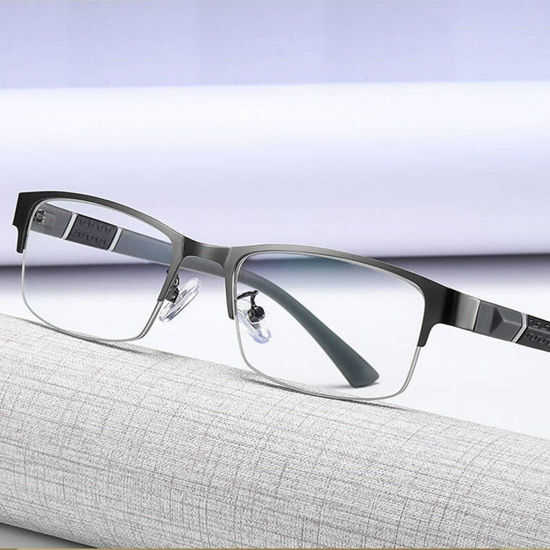 Masculino feminino titânio óculos lentes zoom lupa leitura óculos de leitura 1.0 1.5 2.0 2.5 3.0 3.5 4.0 para mulher