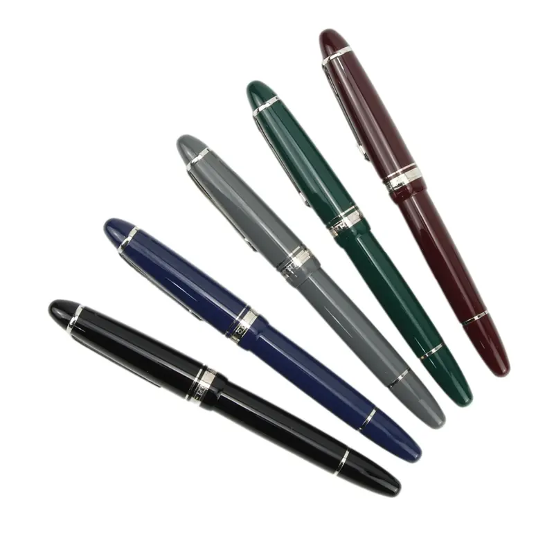Mahan-pluma estilográfica P136, pistón de cobre de metal 0,4 EF 0,5 F Nibs, escuela, oficina, estudiantes, regalos de escritura