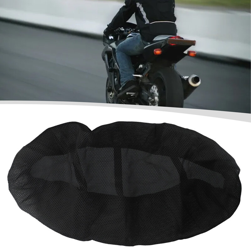 Motorcycle Cushion Seat Cover Motorcycle Mildew-proof Moisture-proof Motorcycle Pad Net Anti-Slip Black Brand New
