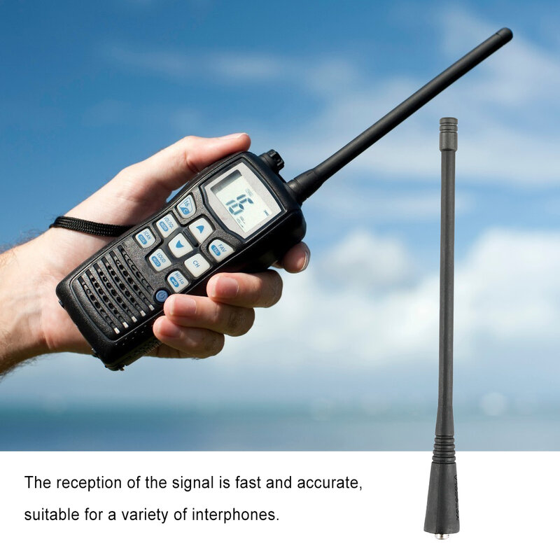 Antena UHF 16.8cm antena Walkie Talkie genggam reparasi Radio dua arah suku cadang untuk Motorola GP68 GP88 GP88S GP328 GP338