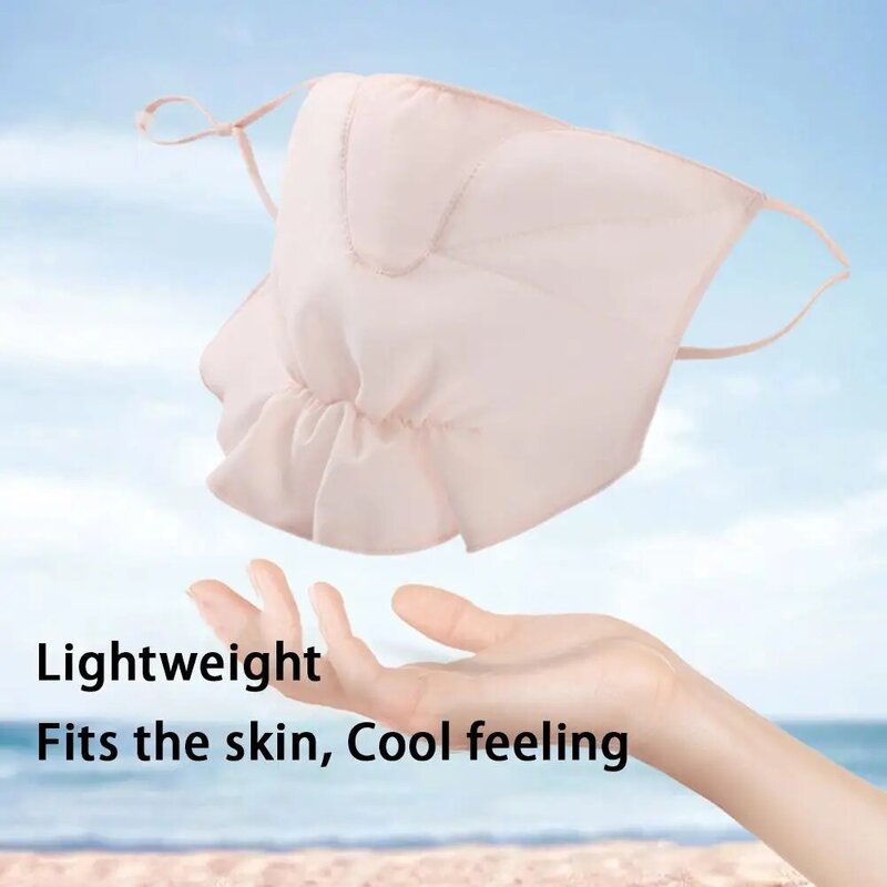 Breathable Ice Silk Face Scarf Outdoor Sports Anti-uv Face Mask Head Scarf With Adjustable Buckle Driving Riding Hiking Hunting