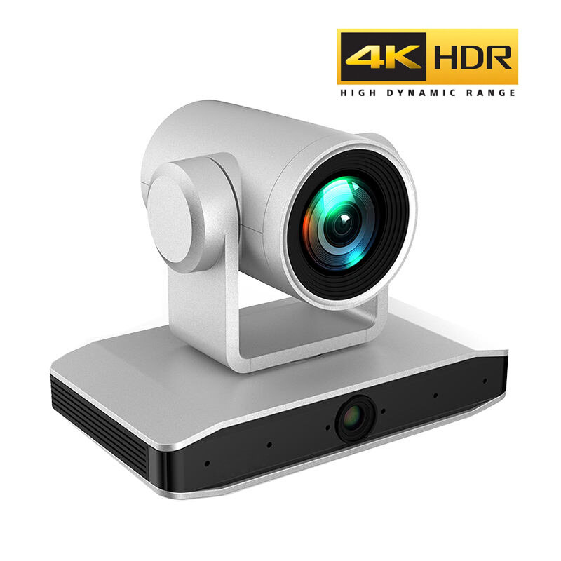 4K Wide Angle 12x Optical Zoom Conference Camera Voice Tracking with speaker and microphone For Business/Church/Education