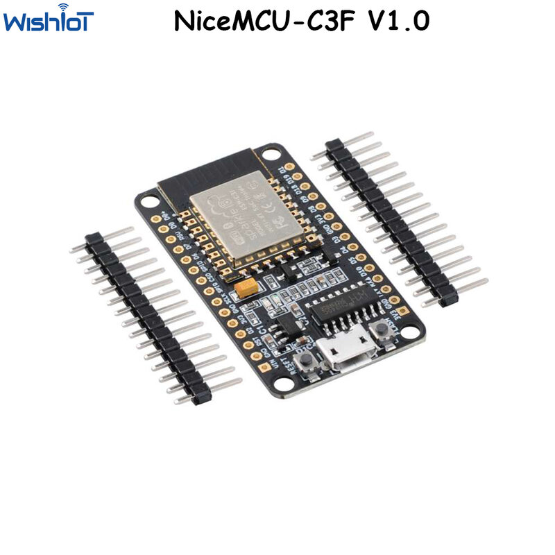NiceMCU-C3F V1.0 ESP32-C3 WiFi Blue-tooth Development Board 32-bit RISC-V Single-Core Processor 4MB Flash for Smart IOT Project