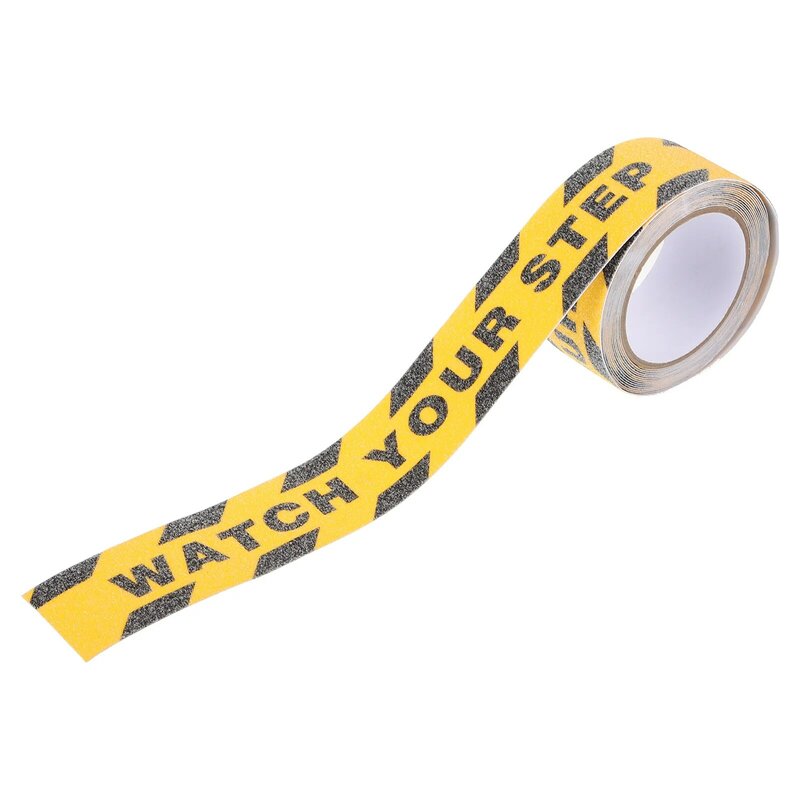 1 Roll Watch Your Step Stickers Adhesive Floors Warning Decals Warning Tapes Anti-slip Warning Stickers