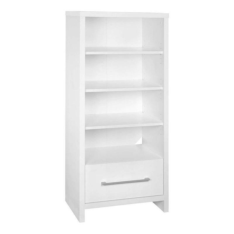 ClosetMaid 165100 Decorative Media Storage Tower Bookcase with Drawer, White
