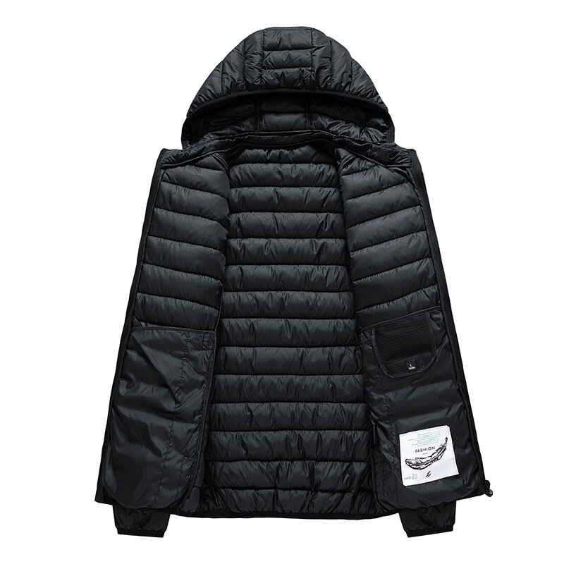 8XL Mantel Jaket Parka Tahan Air Hangat Musim Gugur Musim Dingin Pria Baru Mantel Jaket Parka Pakaian Luar Ruangan Kasual Bertudung Pria