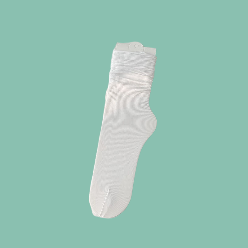Носки женские короткие из стекла и шелка, воздухопроницаемые впитывающие пот, сетчатые средней длины, 5 пар, летние