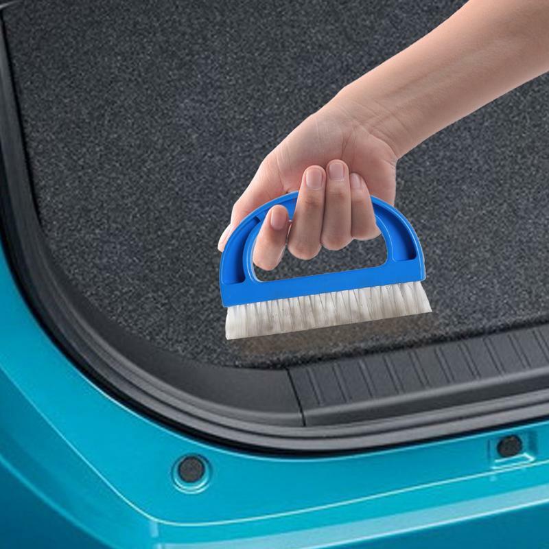 Opona samochodowa szczotka do czyszczenia z drobnym włosiem zakrzywiona rączka środek do usuwania kurzu szczotka do czyszczenia samochodu akcesoria do czyszczenia samochodów