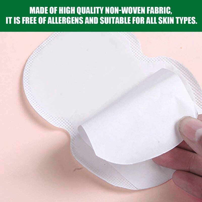 10/20 pezzi di cuscinetti per il sudore ascellari traspiranti comodi cerotti usa e getta in tessuto Non tessuto Ultra-sottili Mini