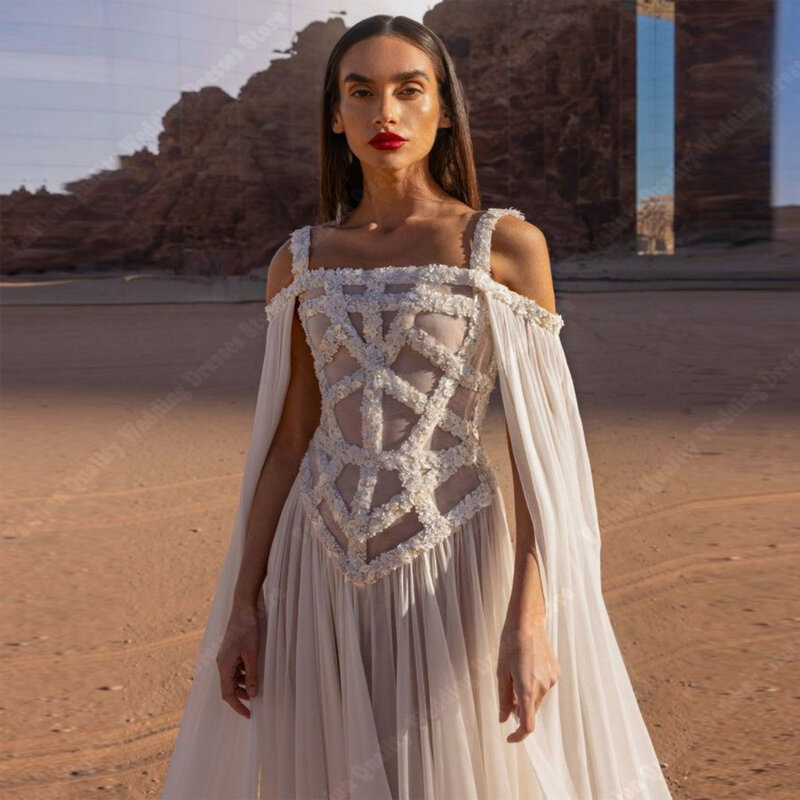 Eleganckie damskie suknie ślubne z szyfonu styl designerski suknie ślubne księżniczki o długości do zmywania balonik zaręczynowy Vestido De Novia