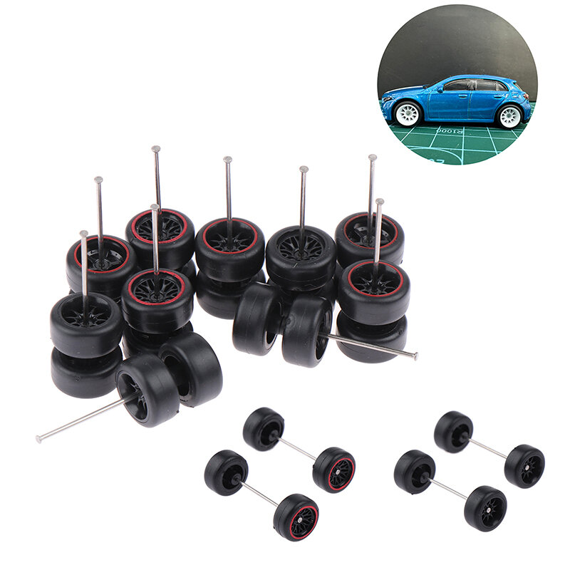 Vehículo de juguete para Hotwheels Tomica Mini GT, ruedas de coche con neumáticos de goma, innovador ABS básico, piezas modificadas, modelo 1/64, 1 Juego