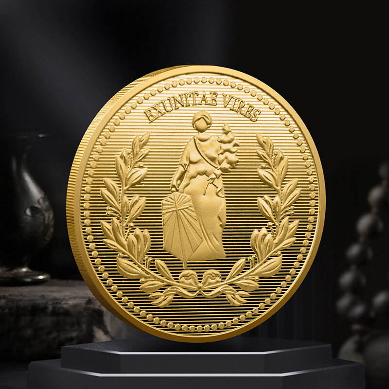 Movie John Wick Continental Hotel Gold Coin Commemorative Collecting High Quality Coins With Protective Shell Cosplay Props