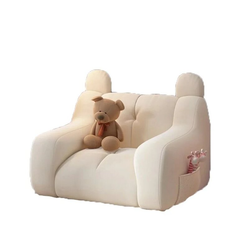 Bonita silla pequeña para sala de estar familiar, sofá para niños, silla de oso