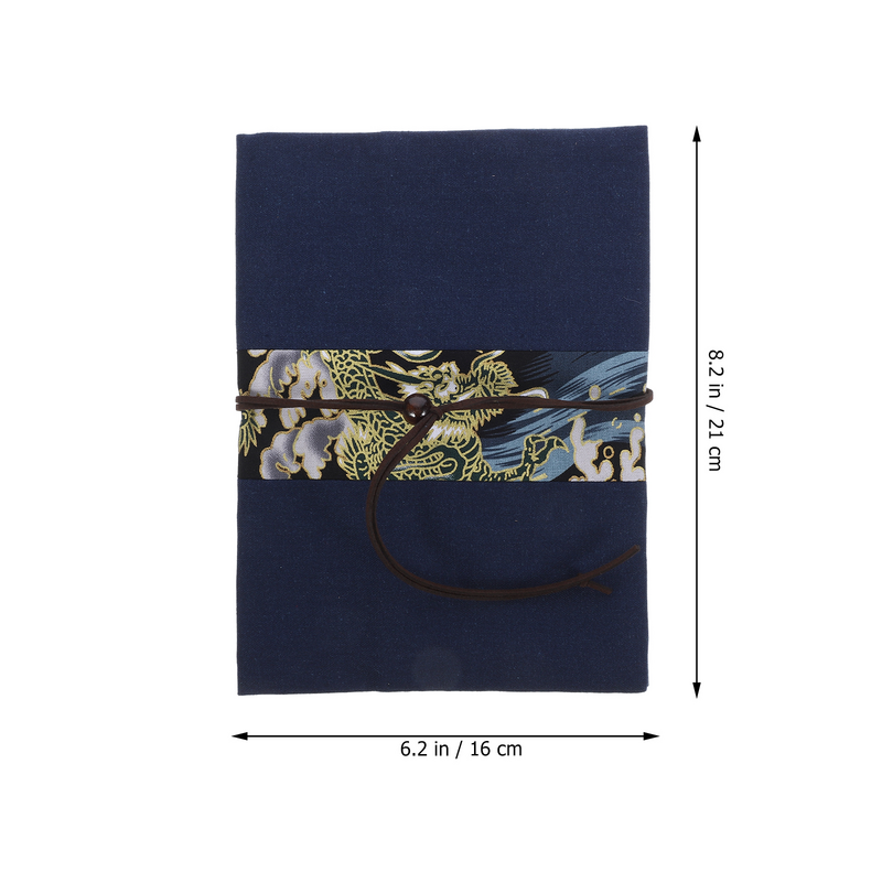 A5 tecido macio livro protetor capa com flor padrão, tampa do caderno ajustável