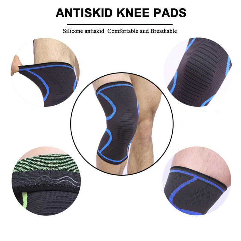 2 piece bicycle Knee Pad with elastic nylon sports compression Knee Pad, suitable for fitness, running, basketball and volleybal