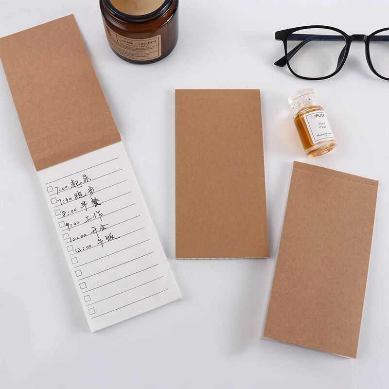 Scrapbooking School Supplies Agenda Planner Kraft Paper Schedule Notepad Memo Pad Notebook To Do List