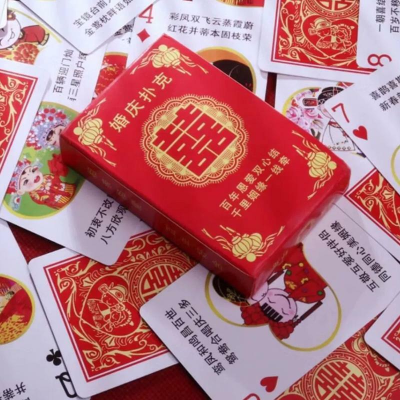 Kartu Poker kartu tema pernikahan dek unik dan menyenangkan kartu pernikahan untuk bulan madu pesta lajang permainan