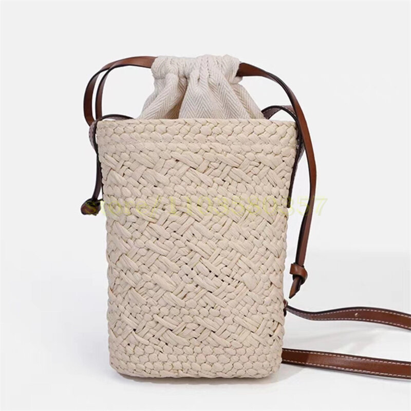 Straw Rushwork For Women 403412 Design Summer Phone Mini Bag Feminina Handbag Hand Bag  Handbags Beach Holiday Wear Outdoor New