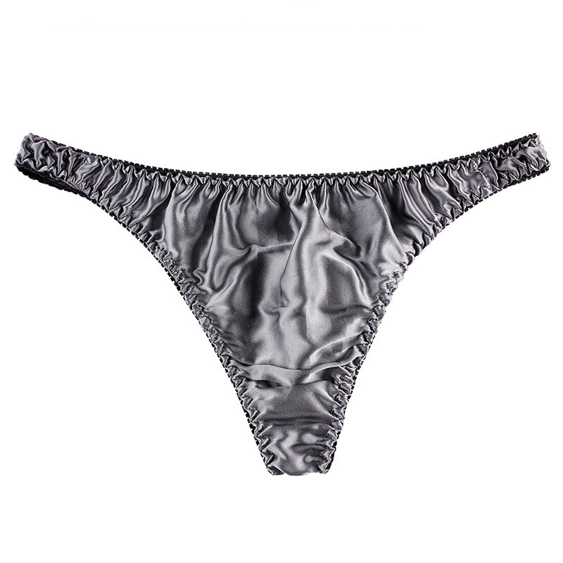 Heren String Underwears Mode Laagbouw Sexy Ademende Moerbei Zijden G-Strings Strings Heren Onderbroek Lage Taille T Rug Ondergoed