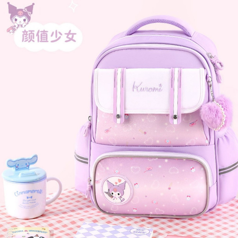Sanrio Hello Kitty New Student Schoolbag Cute Clow M Cartoon impermeabile grande capacità Cinnamoroll Babycinnamoroll zaino