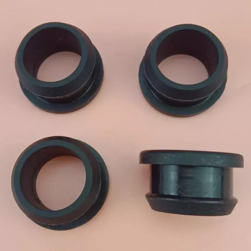 4.5 ~ 50.6mm karet hitam silikon Snap-on melalui lubang colokan topi 4.5mm ~ 50.6mm segel Stopper sisi ganda Grommet Gasket
