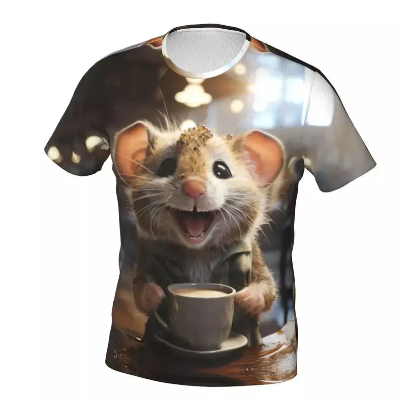 T-shirt Casual da uomo e da donna Top Mouse Cartoon Animal stampa 3D a maniche corte estate Plus Size abbigliamento Y2K