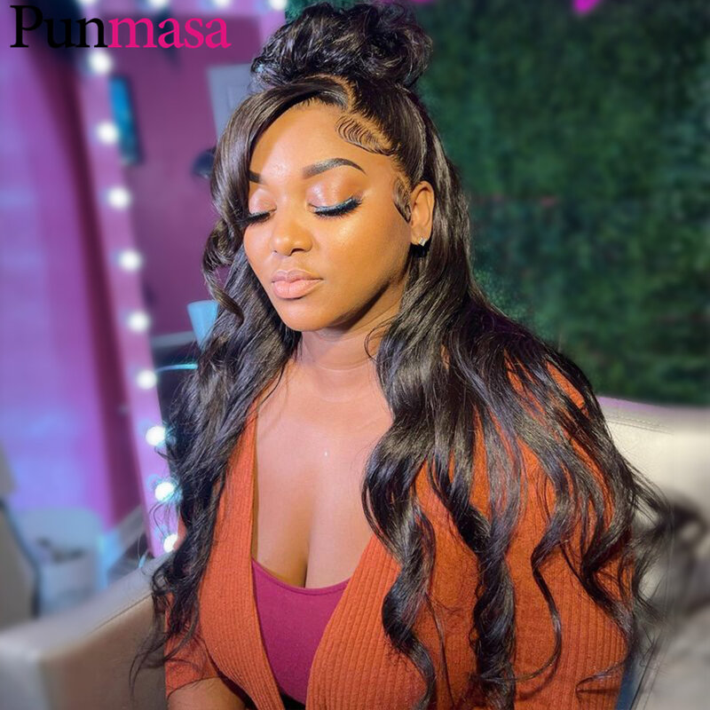 Ginger Brown 13X6 13X4 Transparent Lace Frontal Human Hair Wigs Orange Ginger Glueless Body Wave 5X5 Lace Closure Wig PrePlucked