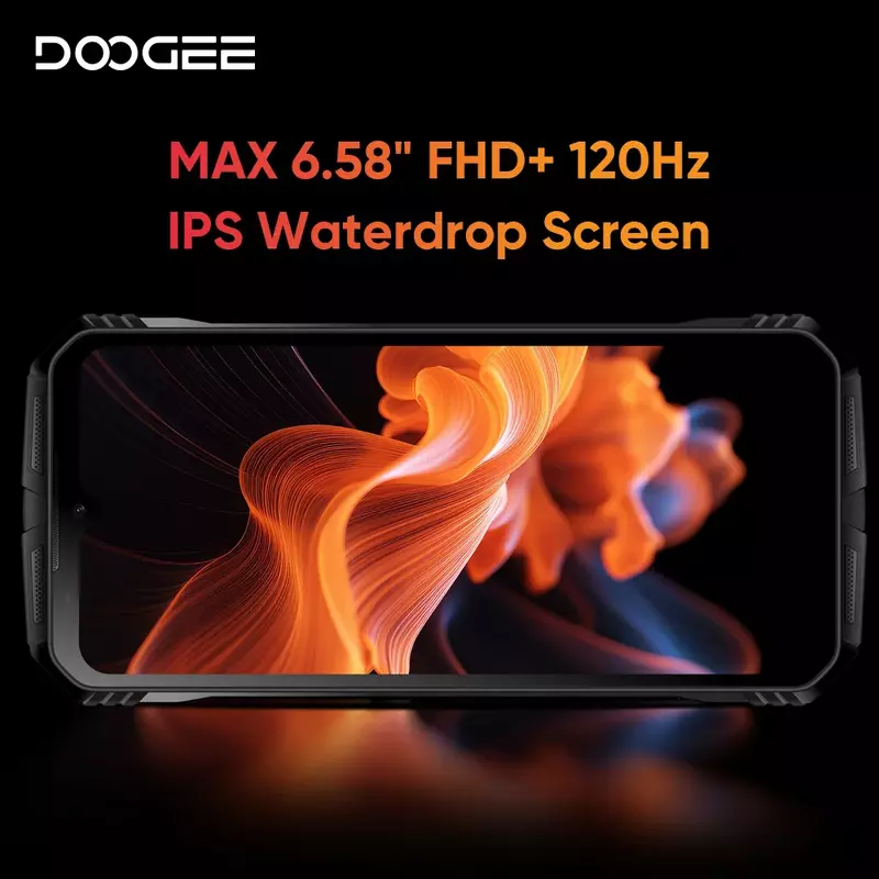 Doogee-v max plusグローバルバージョン5g、最高の7050度、オクタコア、200MPトリプルカメラ、22000mAh、メガバッテリー、120hz、6.58 "ヒップスクリーン