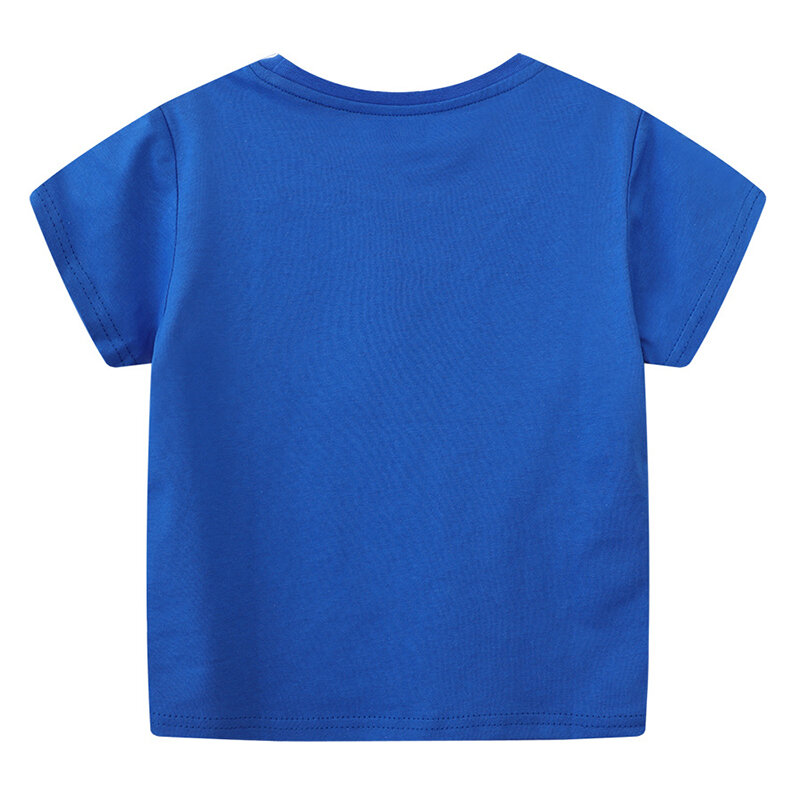 Little maven-camisetas luminosas de dinosaurios para niños, ropa para bebés y adolescentes, novedad de verano, 2024