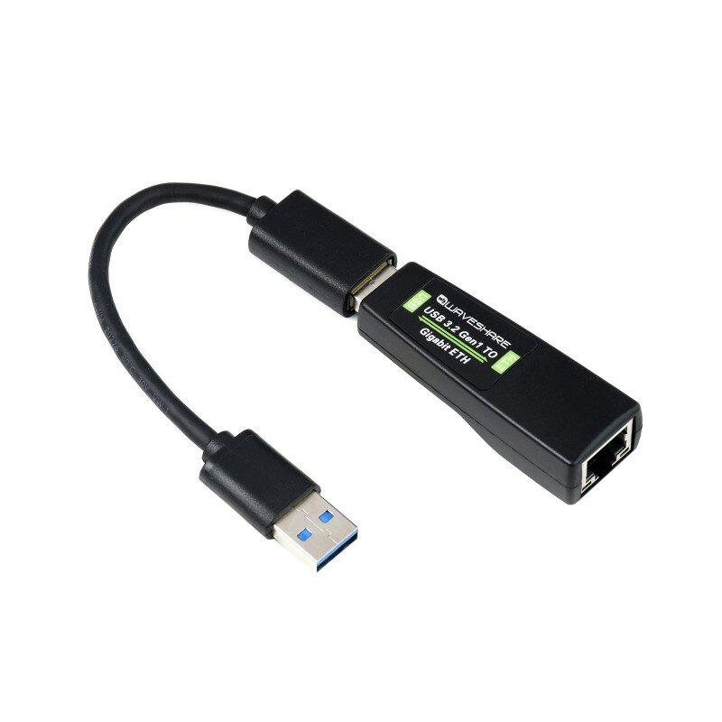 Waveshare USB 3.2 Gen1 Gigabit ETH โมดูลไดรฟ์ฟรีเข้ากันได้กับ Win7/8/8 1/10 Mac Linux Android