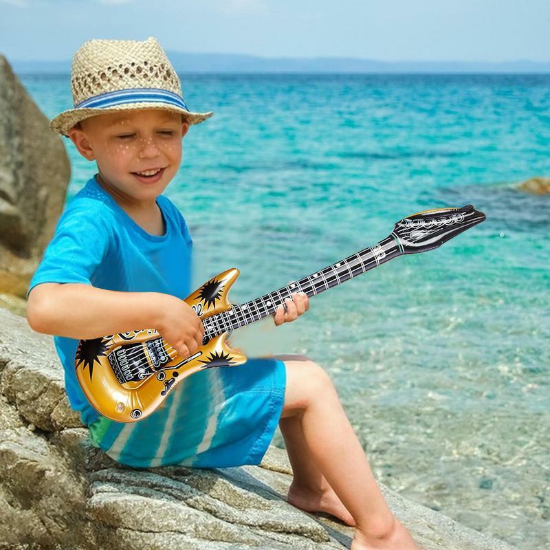 Guitarra inflável Rock Roll para adultos e crianças, Música temática elétrica, festa de aniversário, Photo Props Decorações