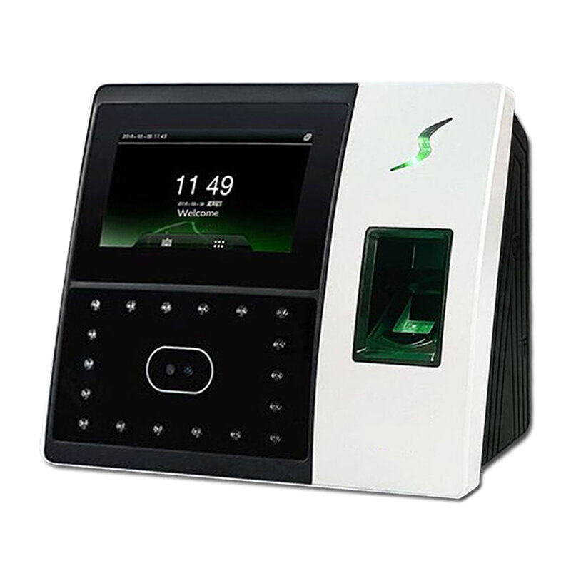 I FACE 702 riconoscimento facciale e presenze con impronte digitali e sistema di controllo accessi TCP/IP USB registrazione biometrica dell'ora
