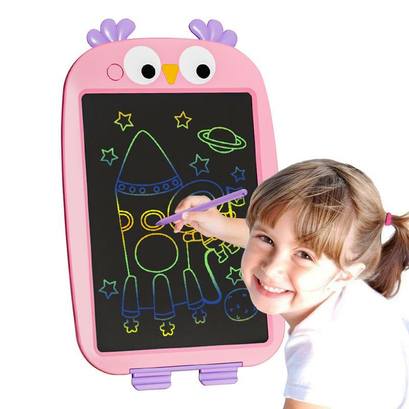 Dzieci Tablet do pisania 12 Cal kolorowe Tablet graficzny notes wielokrotnego użytku tablica do pisania zabawki edukacyjne aktywności dla 3-8-latka