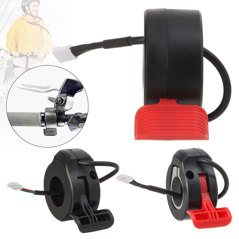 Waterproof 36V 48V 130X Electric Bicycle Accessories Ebike Thumb Throttle Waterproof Connector Finger Thumb Throttle