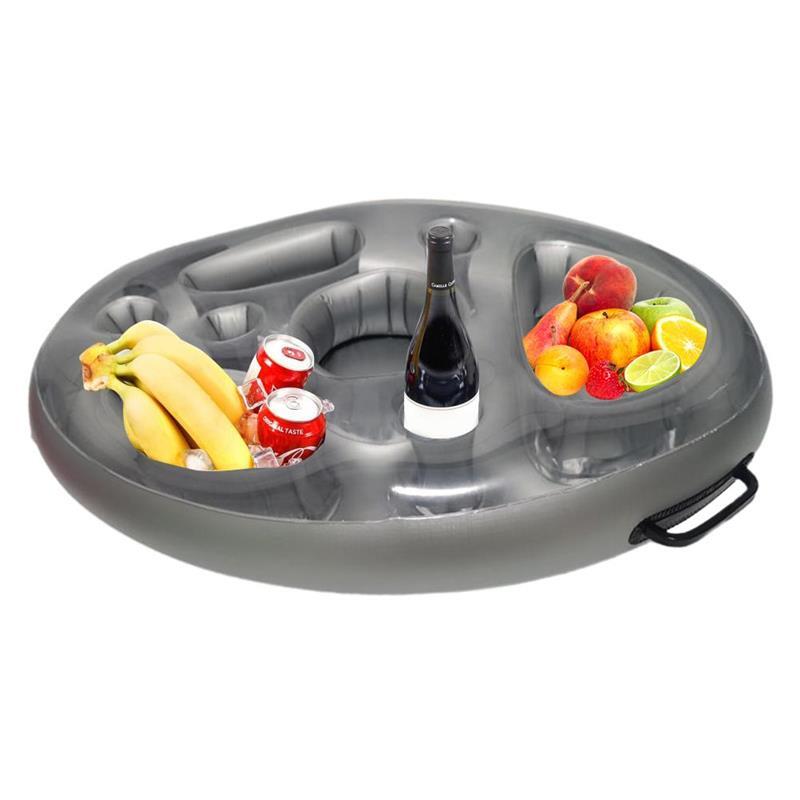 Zomer Party Emmer Bekerhouder Opblaasbare Pool Float Bier Drinken Koeler Tafel Bar Tray Strand Zwemmen Ring Accessoires