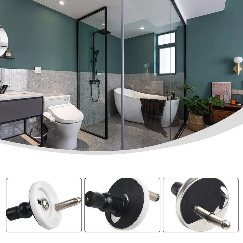 Hinge Pack Toilet Hinge Release Sliver&Black Soft Stainless Steel 2pcs。 Toilet Hinges Fitting Hinge Pair Quick